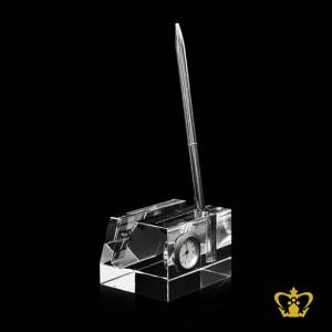 Personalized-Crystal-Desktop-Business-Card-Holder