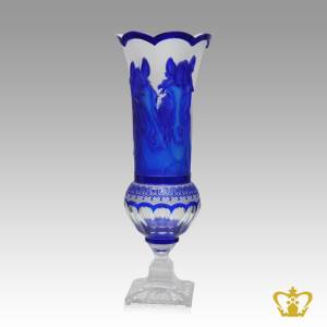 Personalized-Crystal-Vase-with-Horse