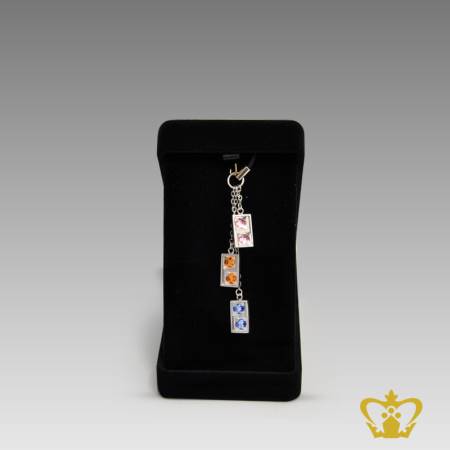 Lovely-bracelet-silver-charm-inlaid-with-blue-amber-pink-crystal-elegant-gift-for-her