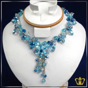 Stylish-necklace-embellished-with-blue-crystal-stone