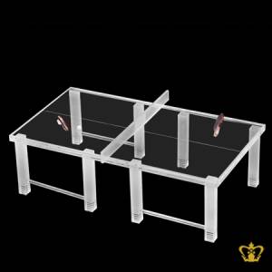 Personalized-crystal-replica-of-table-tennis-customized-text-Engraving-logo