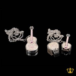 Flash-drive-USB-guitar-pendant-embellish-with-crystal-diamond-exquisite-jewelry-gift-for-her