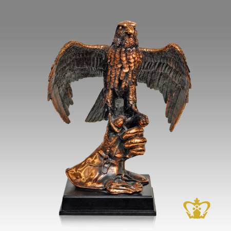 BRZ-BROWN-FALCON-W-BASE-18X16IN-LARGE