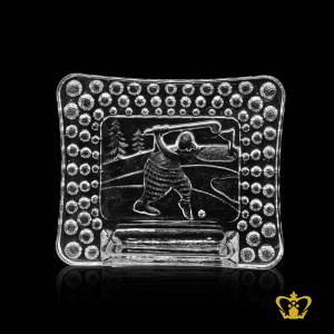 Manufactured-Crystal-Golfer-Frame-with-Intricate-Detailing