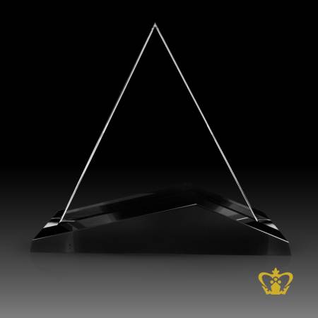 Handcrafted-Crystal-Triangular-Trophy-Customize-Text-Engraving-Logo-Base-UAE-Famous-Souvenirs