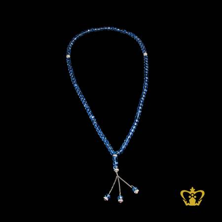 Blue-Prayer-99-Beads-Crystal-Eid-Ramadan-Souvenir-Sibha-Misbaha-Islamic-Religious-Gift