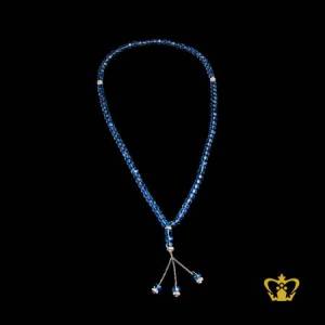 Blue-Prayer-99-Beads-Crystal-Eid-Ramadan-Souvenir-Sibha-Misbaha-Islamic-Religious-Gift