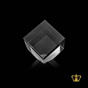 Personalized-Custom-3D-2D-holographic-photo-etched-engraved-inside-the-crystal-tilted-cube-with-rotating-metal-on-bottom