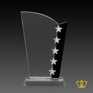 Personalized-Crystal-Trophy-sided-with-Five-Star-Shape-Customize-Text-Engraving-Logo-Base-UAE-Famous-Souvenirs