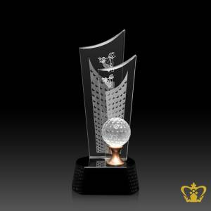 Personalized-Crystal-Twin-Golf-Trophy-Stands-On-Black-Crystal-Base-Customized-Text-Engraving-Logo