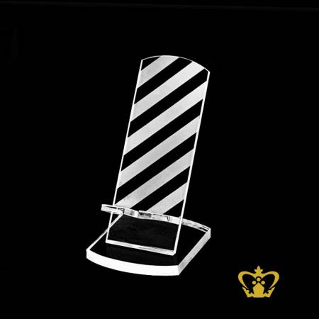 Personalized-Crystal-Mobile-Phone-Holder-For-Desktop-Customized-With-Your-Name-Designation-Logo