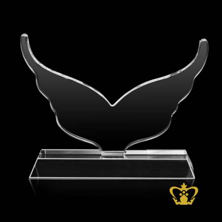 Personalized-Crystal-Cutout-of-Flying-Eagle-stands-on-Clear-Base-Customized-Text-Engraving-Logo