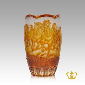 Personalized-Crystal-Vase-with-Horse