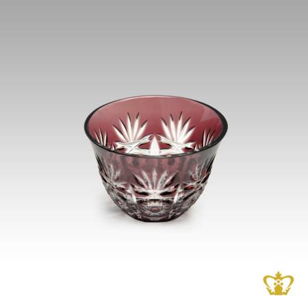 Crystal-Arabic-coffee-cawa-cup-with-handcrafted-cutting-patterns