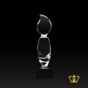 Personalize-Crystal-Flame-Theme-Trophy-Customize-Text-Engraving-Logo-Base-UAE-Famous-Souvenirs