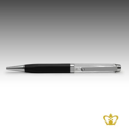 Manufactured-Artistic-Writing-Pen-with-Crystal-Stones-and-Intricate-Design
