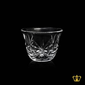 Crystal-Arabic-coffee-cawa-cup-with-handcrafted-cutting-patterns