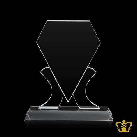 Personalized-crystal-diamond-cutout-plaque-with-clear-base