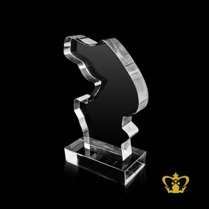 BLG-HORSE-CUTOUT-TROPHY-W-CLEAR-BASE