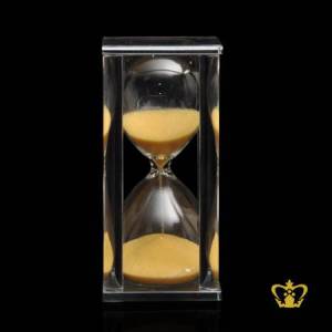 Personalized-crystal-sand-timer-for-desktop-with-your-name-designation-logo