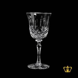 Vintage-look-luxurious-classic-crystal-wine-glass-elegant-cuts-alluring-handcrafted-stem-5-oz