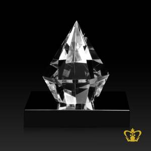 CCL-HEPTA-DIAMOND-TROPHY-150MM-W-BLACK-BASE