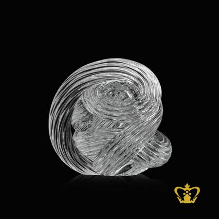 MRT-KNOT-PAPER-WEIGHT-5IN-CLEAR