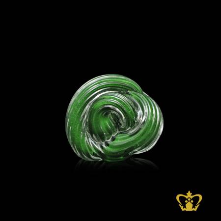 Personalized-crystal-knot-paper-weight-for-desktop-customized-with-your-name-designation-logo-by-adding-clear-or-black-base