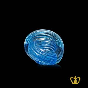 Personalized-crystal-knot-paper-weight-for-desktop-customized-with-your-name-designation-logo-by-adding-clear-or-black-base
