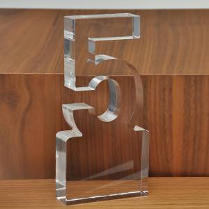 Number-5-crystal-cutout-five-years-appreciation-service-award-trophy-with-clear-base-customized-logo-text