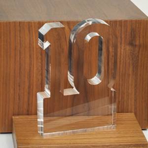 Number-10-crystal-cutout-ten-years-appreciation-service-award-trophy-with-clear-base-customized-logo-text
