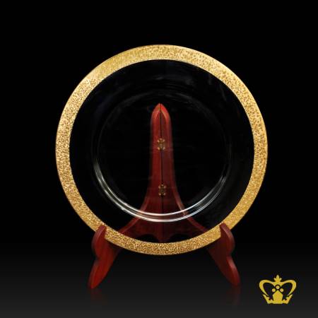 ARN-CENTRE-PLATE-32CM-EDGE-GOLD