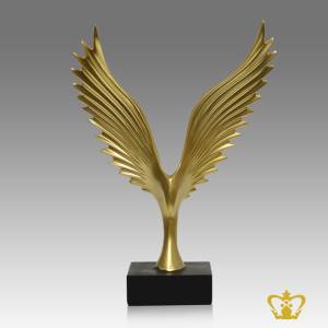 HHC-RESIN-EAGLE-32-5CM-GOLDEN-W-BLACK-BASE