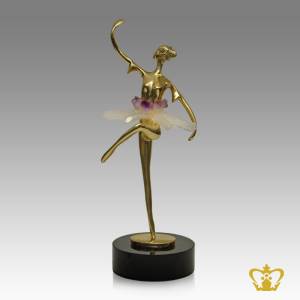 HHC-BRASS-BALLERINA-DANCER-FIGURINE-31CM-W-ROUND-BASE