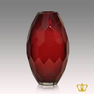 HHC-GLAZED-CRYSTAL-VASE-32CM-RUBY