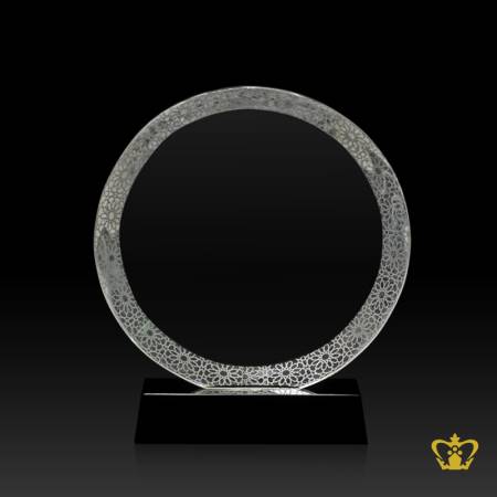 PYC-CIRCLE-TROPHY-7-25IN-W-FLOWER-BOARDER