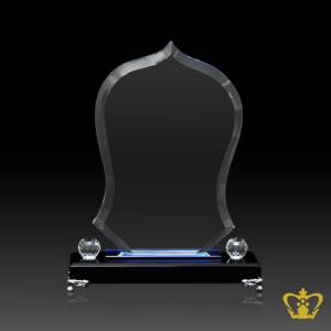 PYC-CROWN-TROPHY-8-IN-W-BLUE-AND-BLACK-BASE-20MM-DIAMOND