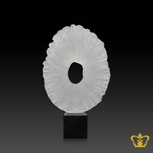 HHC-RESIN-OVAL-TROPHY-WITH-HOLE-15IN-W-BLACK-MARBLE-BASE