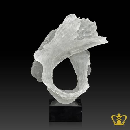 HHC-RESIN-ICE-LEAF-FROSTED-16IN-W-MARBLE-BASE