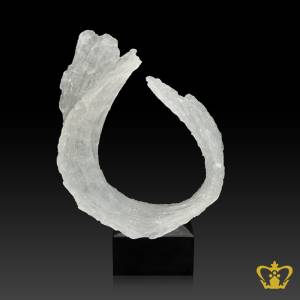 HHC-RESIN-ICE-LEAF-FROSTED-14IN-W-MARBLE-BASE
