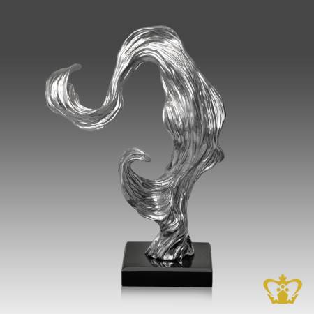 HHC-RESIN-FLAME-FROSTED-13IN-W-BLACK-MARBLE-BASE