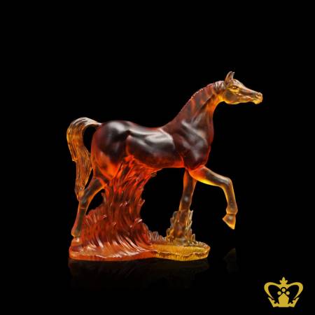 SSV-STANDING-HORSE-REPLICA-21CM-AMBER