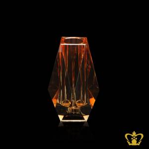 PXC-FLOWER-VASE-11CM-AMBER