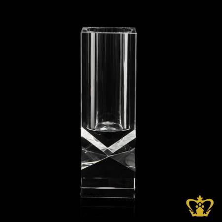 PXC-SQUARE-FLOWER-VASE-30CM-CLEAR