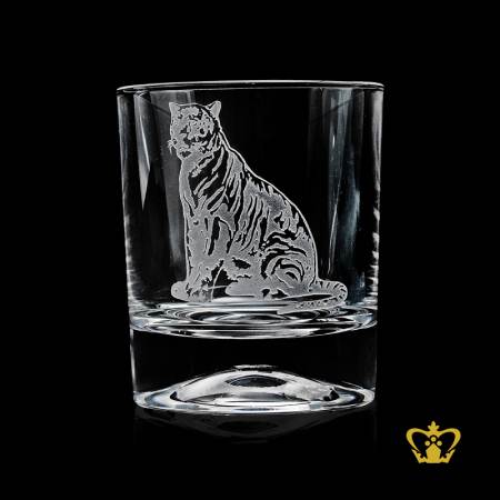 Tiger-engraved-stylish-hand-carved-rare-collection-wildlife-crystal-whiskey-glass-tumbler-10-oz