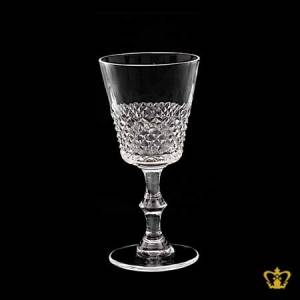 Beautiful-Sherry-wine-glass-vintage-style-decorated-with-diamond-cuts-elegant-unique-shaped-stem-6-oz