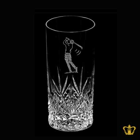 Personalized-Crystal-Tall-Glass-Engraved-with-Golfer-Customized-Text-Engraving-Logo-and-Cuts