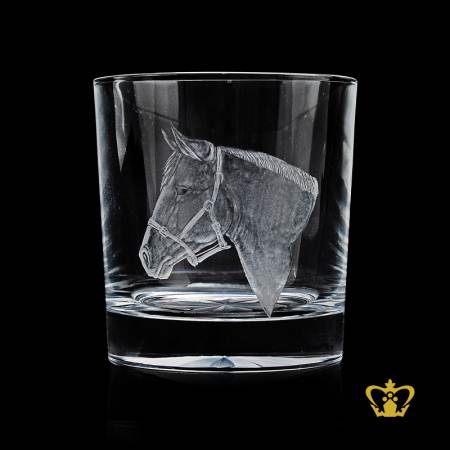 Personalized-Crystal-Whisky-Glass-Engraved-With-Horse-Head-Customized-Design-Text-Engraving-Logo