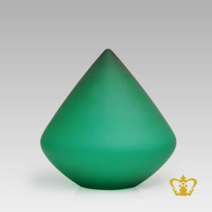 Green-color-crystal-cone-decorative-gift