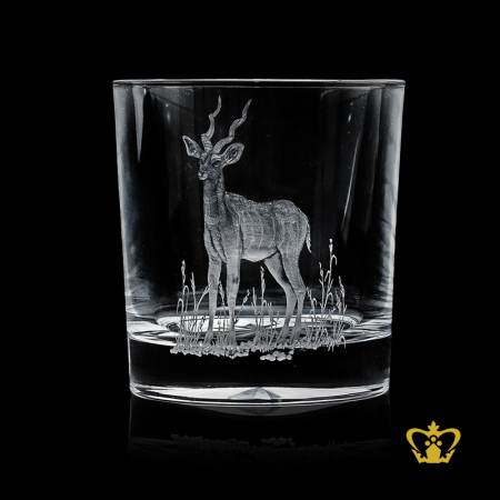 The-blackbuck-Antelope-cervicapra-rare-animal-hand-engraved-collection-beautiful-crystal-whiskey-glass-10-oz